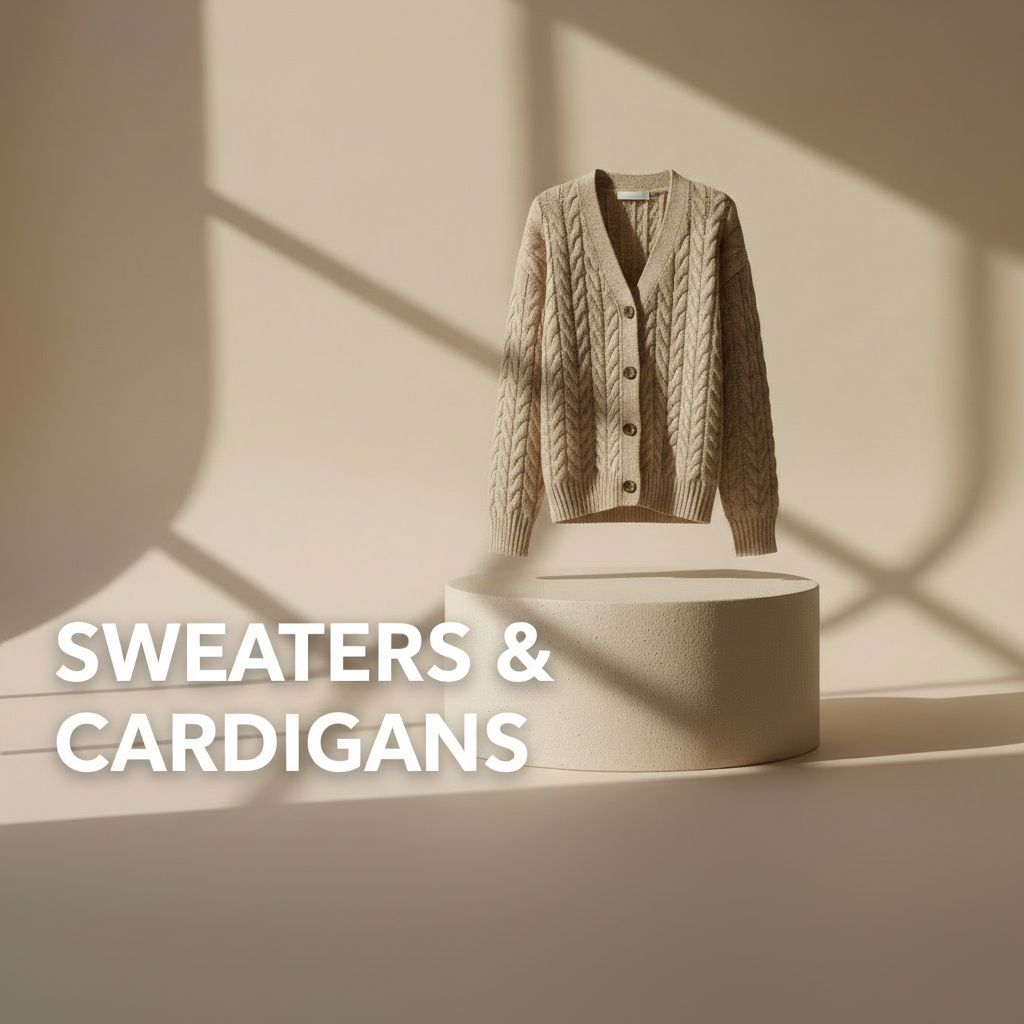 Sweaters and cardigans collection banner
